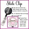 Pink Retractable Badge Holder, Personalized Badge Holder, Pink Retractable Badge Reel, Name Badge Reel - GG3111 product 3